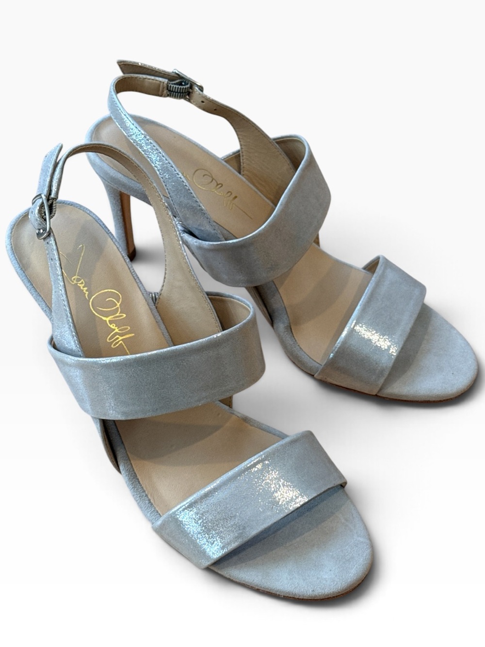 NWOT!  Joan Oloff Fortune Shimmer Slingback Sandals